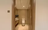 Bathroom in studio at Azizi Riviera Dubai